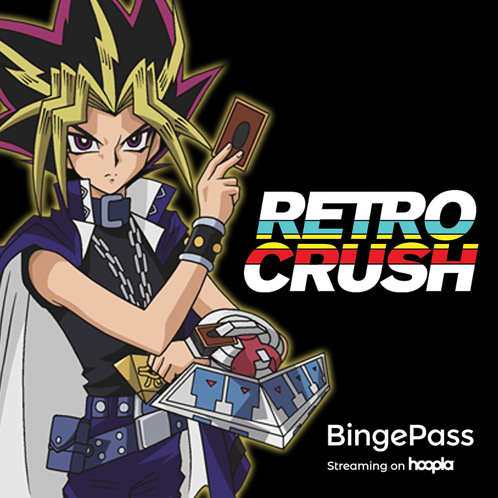 Illustration of an anime character with the text Retro Crush
