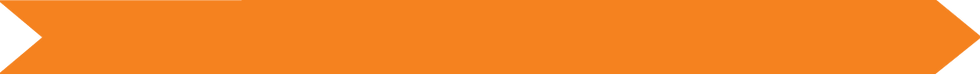 A decorative graphic of an orange arrow